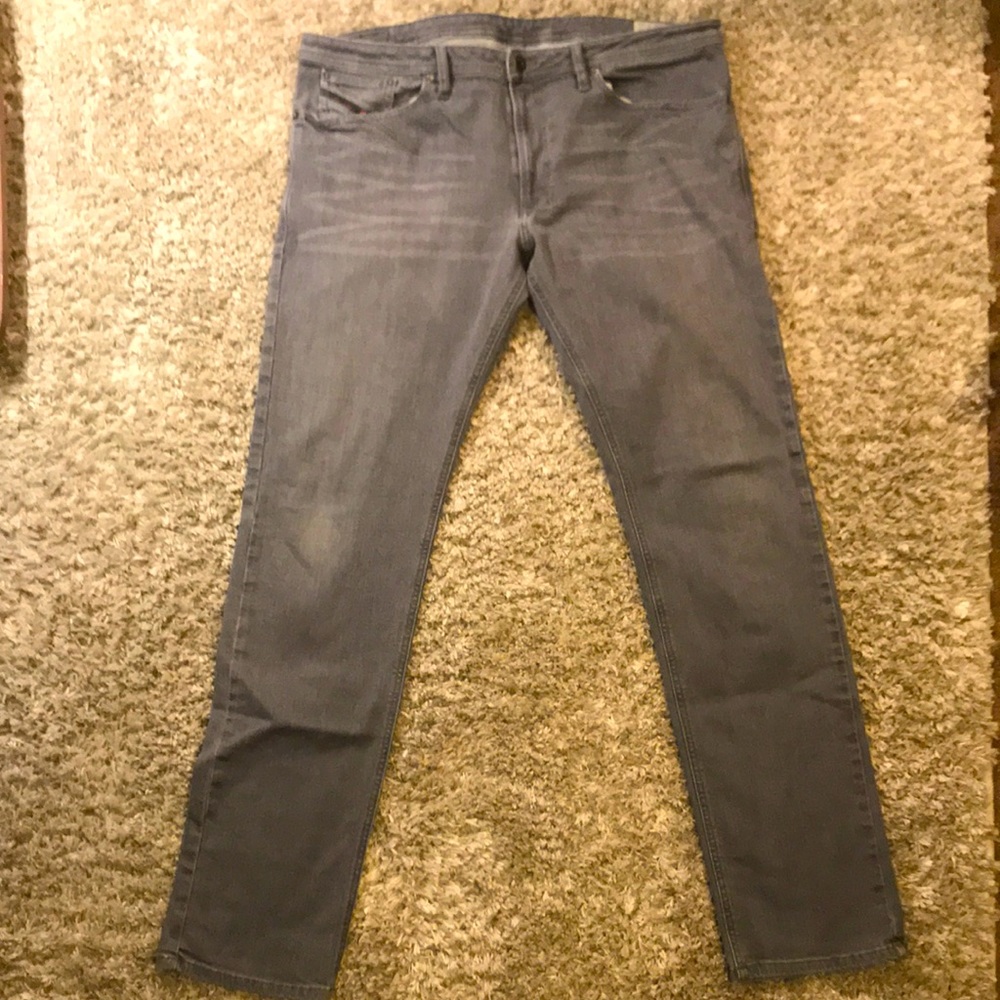 Diesel Stretch Men’s Grey Slim-Skinny Jeans